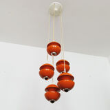 1970s Modernist cascading lamp by Klaus Hempel for Kaiser Leuchten