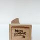 Bruno Gambone signed stoneware sculpture, geometric shape, terracotta finish, 1990