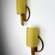 Pair of mid-century rattan wall sconces, Italy, circa 1960s