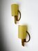 Pair of mid-century rattan wall sconces, Italy, circa 1960s