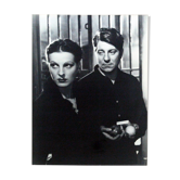 Filming photo "Jean Gabin and Mireille Balin"