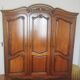Carved solid cherry wood cabinet