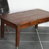 Rustic farm house table with one drawer 1930