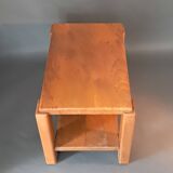 Solid elm bedside table 1960/1970