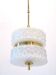 Amazing glass vintage lamp with gold chrome