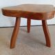Freeform elm burl tripod coffee table