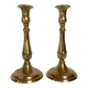 Pair of brass candle holders
