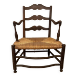 Provençal straw armchair from the 18th century