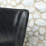 CAB 412 chair in black leather, Mario Bellini design for Cassina