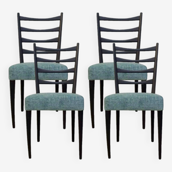 Italian Mid Century Chairs, Set Of 4