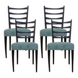 Italian Mid Century Chairs, Set Of 4