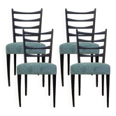 Chaises Italiennes Mid Century, Set de 4