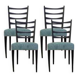 Chaises Italiennes Mid Century, Set de 4