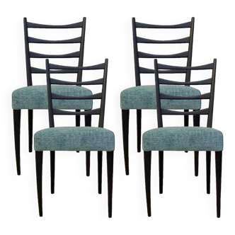 Italian Mid Century Chairs, Set Of 4