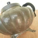 Antique Sheffield Broadhead Stamped Pewter Teapot Vintage