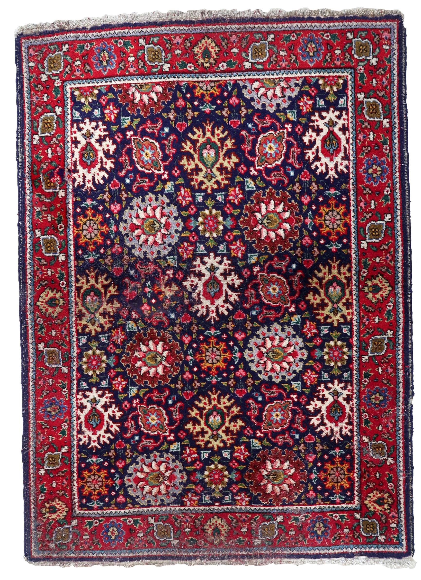 Tapis Vintage Tabriz Fait Main – 103 x 143 cm - 1C1031