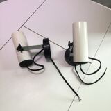 Pair of adjustable wall projectors 1970