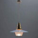 Suspension in brass and glass 60 years