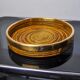 Rattan and brass top, Italy, 1970