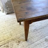 1950s oak farmhouse table with spindle legs