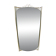 Mid-century illuminated wall mirror by Ernest Igl with brass crown, by Hillebrand.