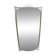 Mid-century illuminated wall mirror by Ernest Igl with brass crown, by Hillebrand.