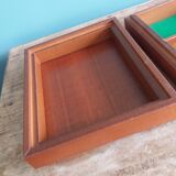 Burl wood box for playing cards