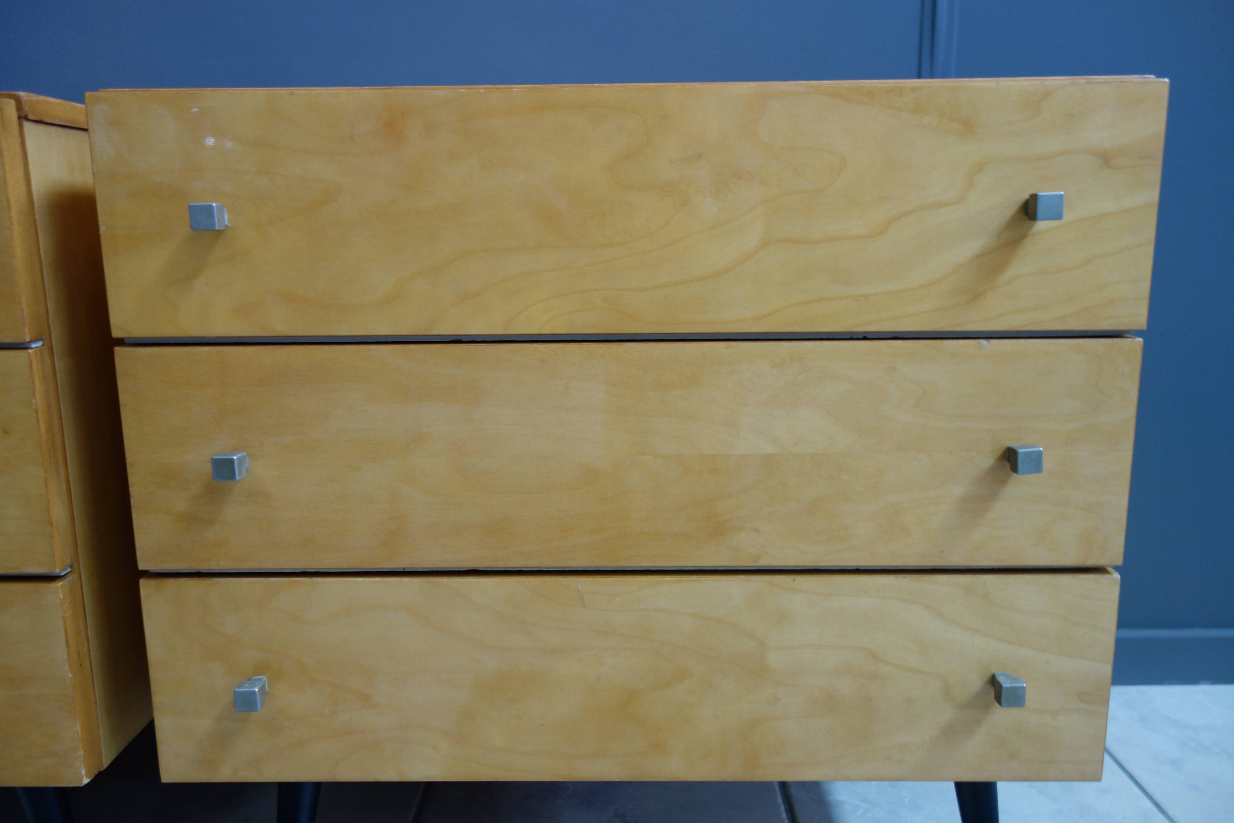 Set 1960 bedside nighttables