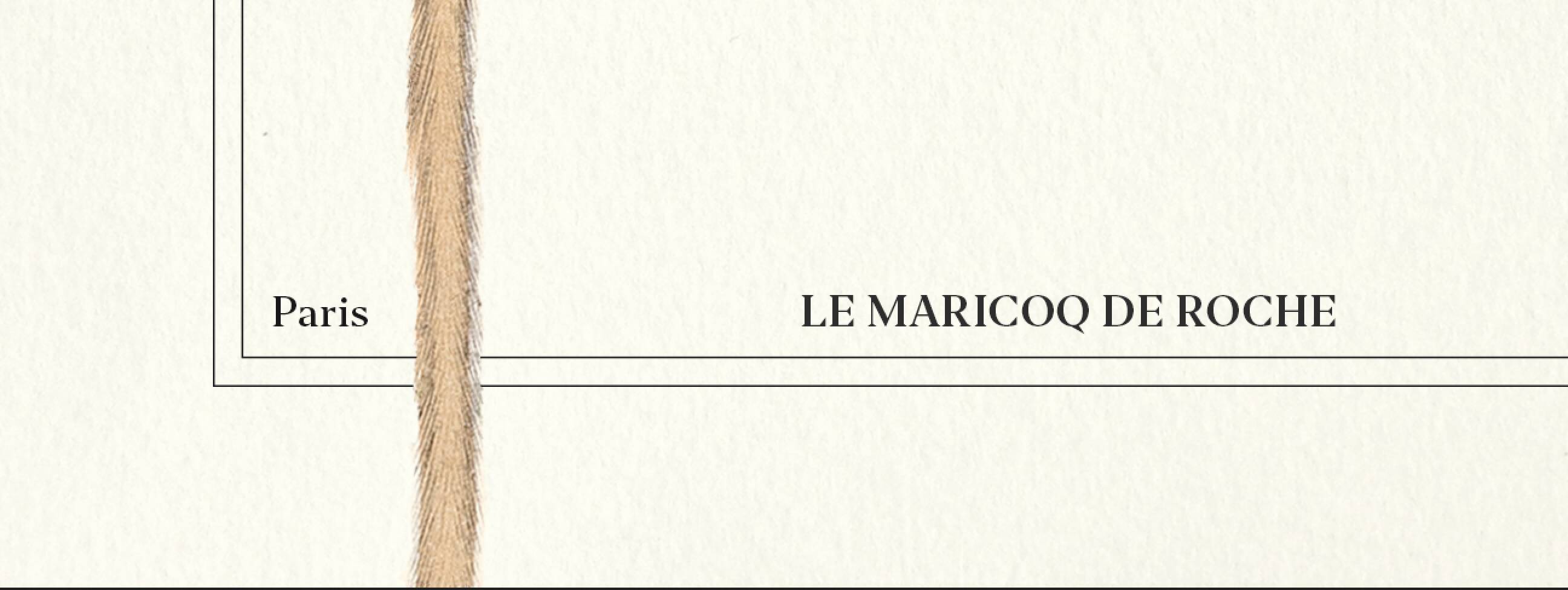 Chimera lithograph engraving animal - the maricoq