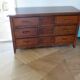 Commode longue–3 tiroirs -style colonial–Teinte acajou
