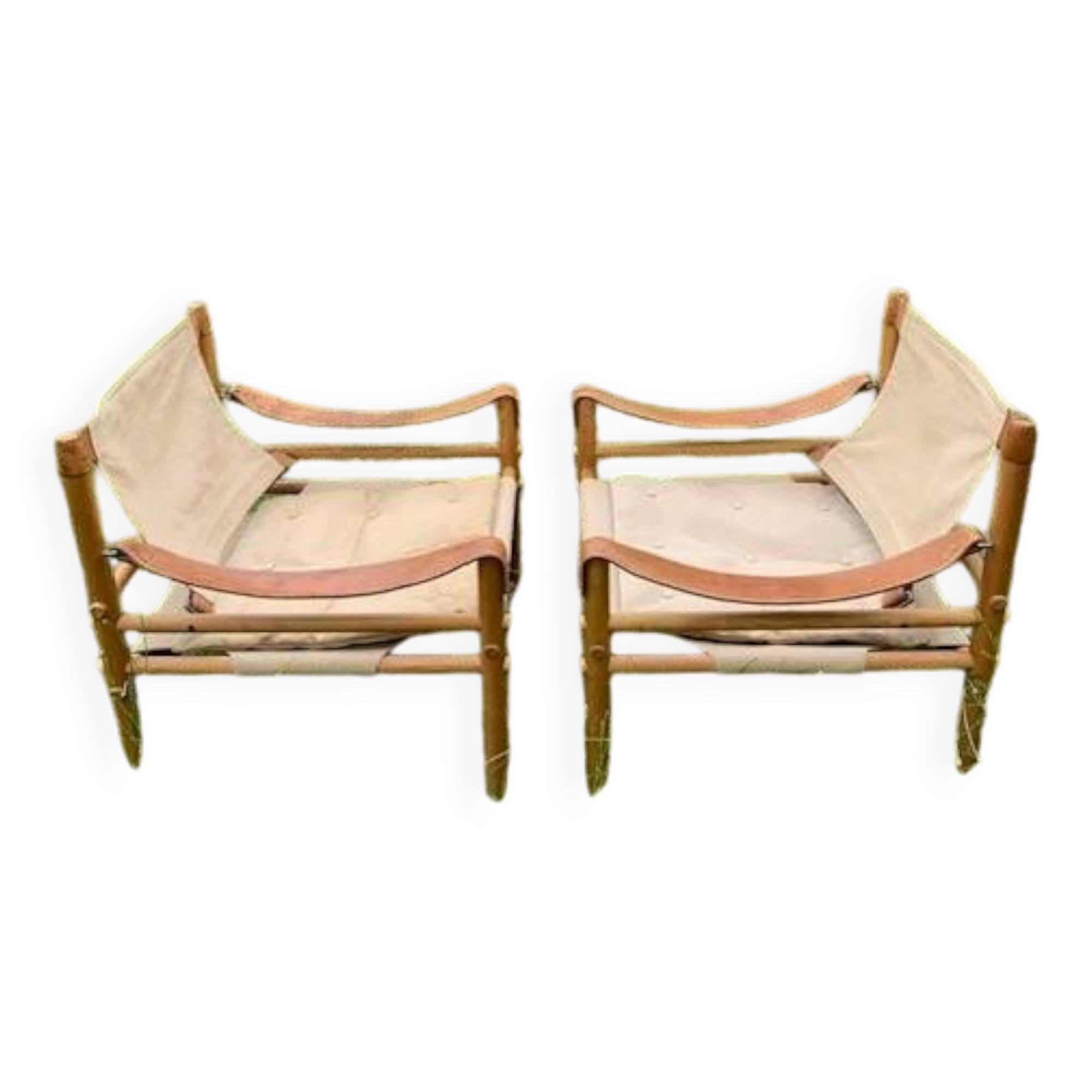 pair of Sirocco armchairs by Arne Norell - Sweden, 1960s