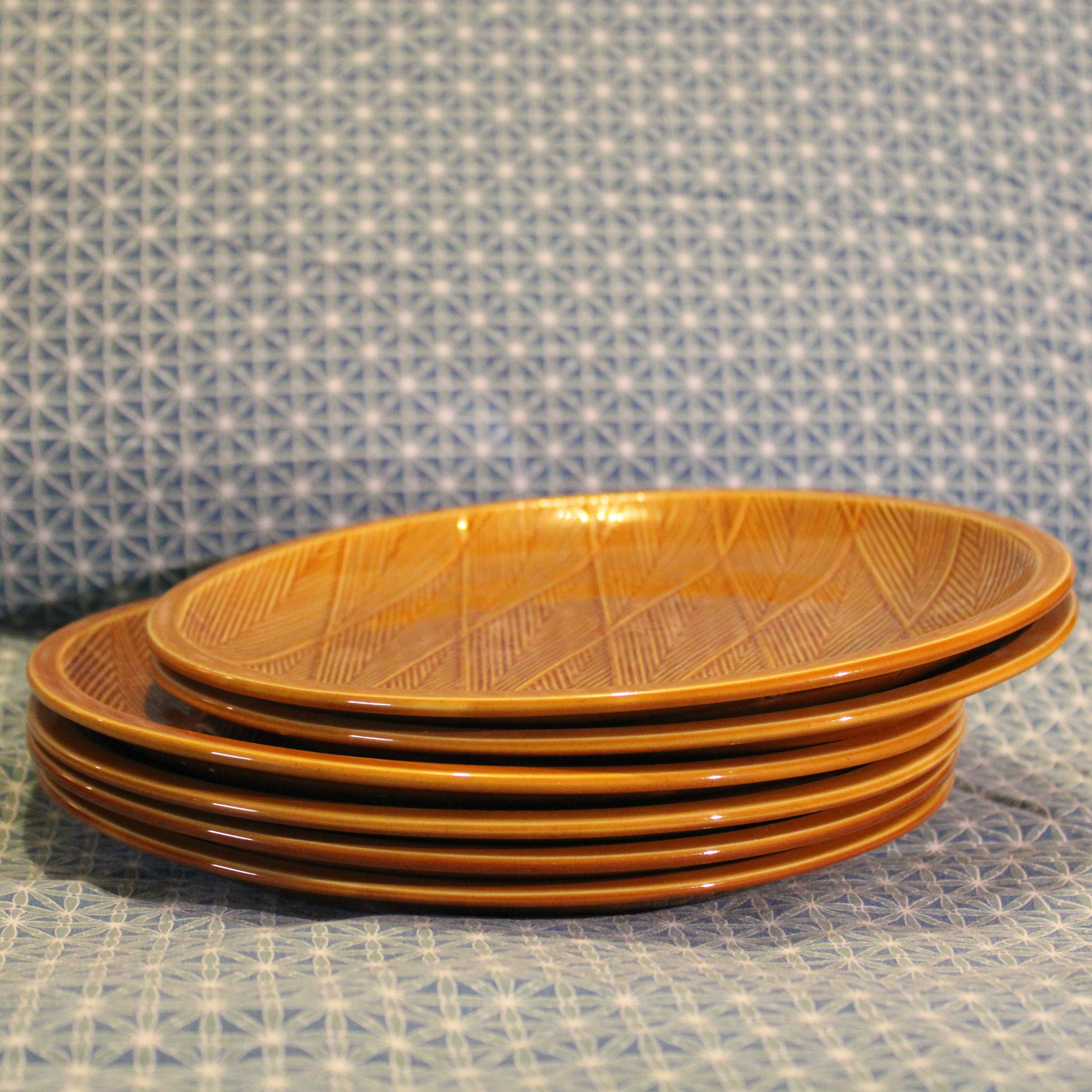 Assiettes à chevrons