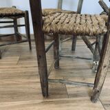 Ensemble de 6 chaises paillées