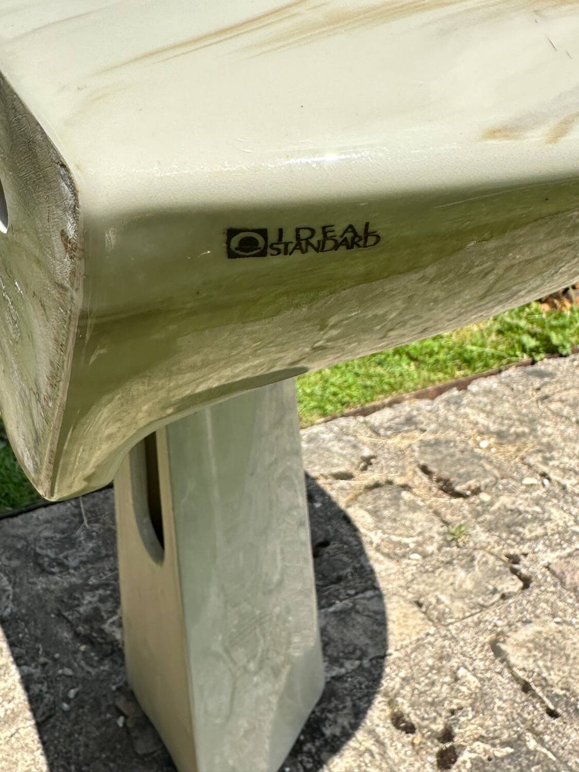 Vintage marble washbasin - Ideal Standard