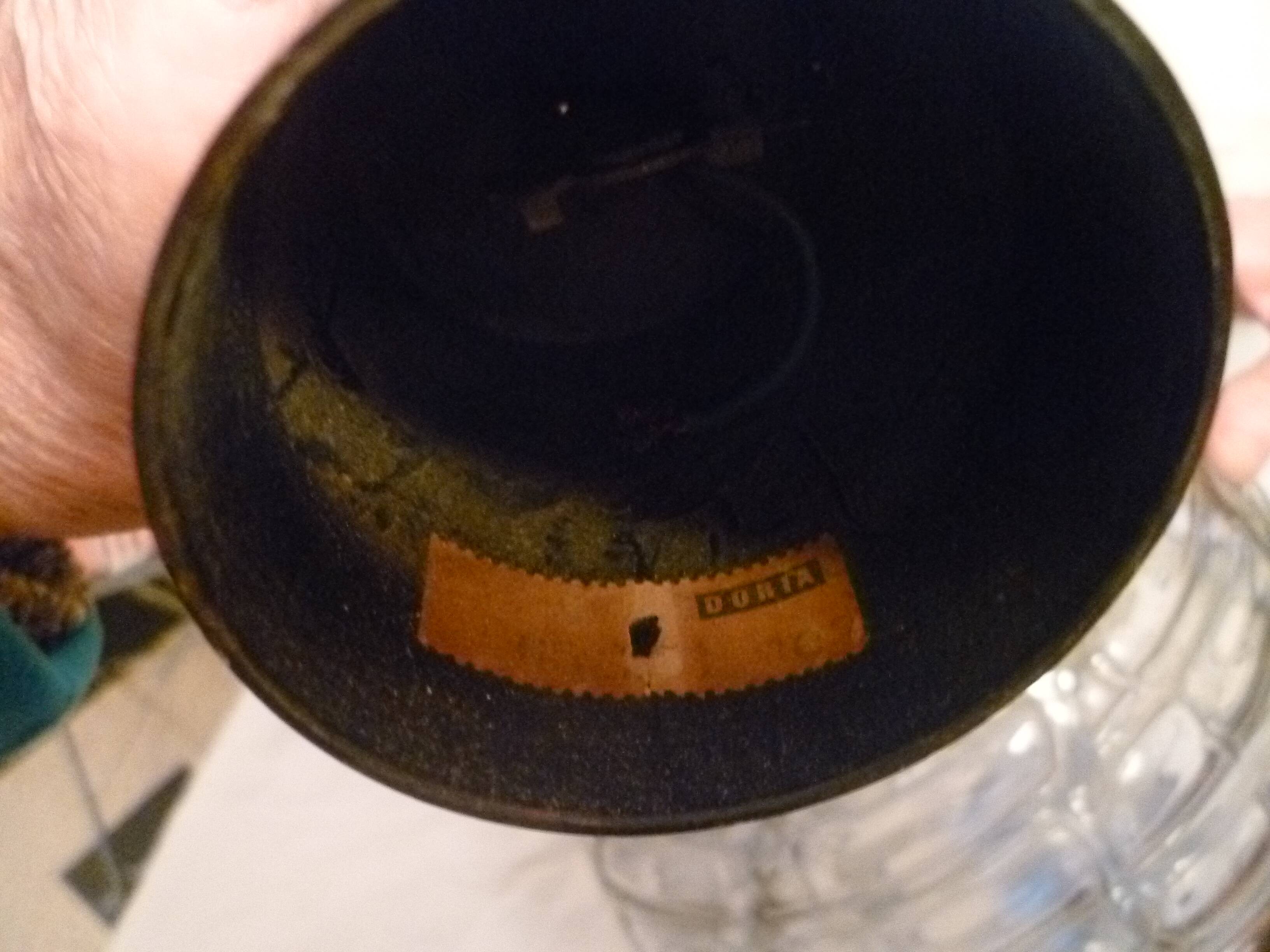 Set of 2 smoked glass ball suspensions by Doria Leuchten, Germany, 1970s.