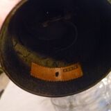 Set of 2 smoked glass ball suspensions by Doria Leuchten, Germany, 1970s.