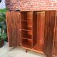 Commode penderie en placage palissandre de rio