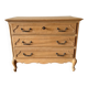 Aero-sandblasted oak chest of drawers