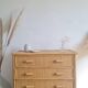 Commode en rotin années 70 vintage