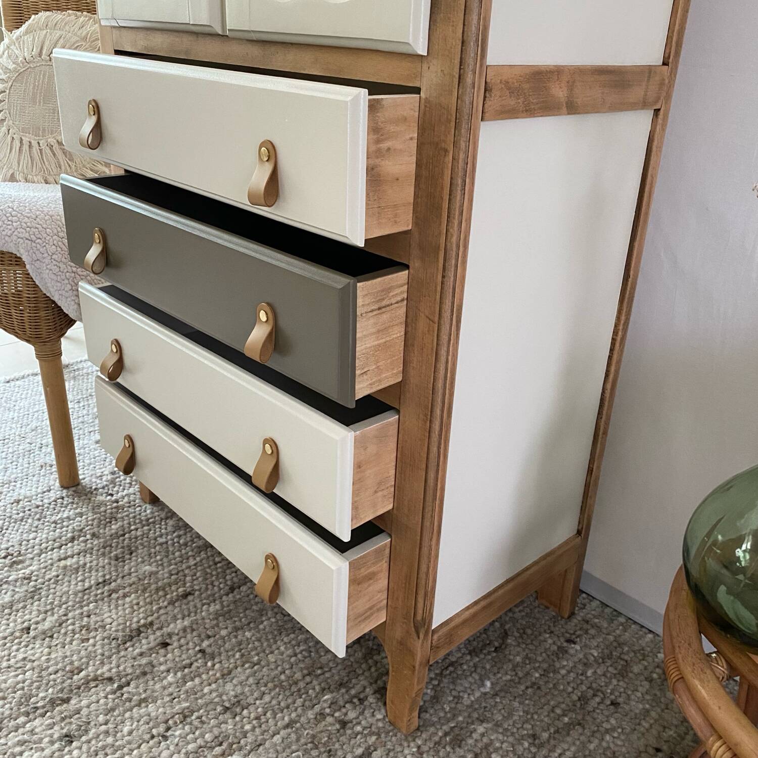 Revamped wooden cabinet