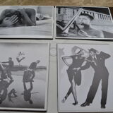 Lot of 4 photos from the 1960s, 1970s, 1980s of Tushita editions of artists (Armstrong Roberts, Cyril Bernard, Housk Randall)