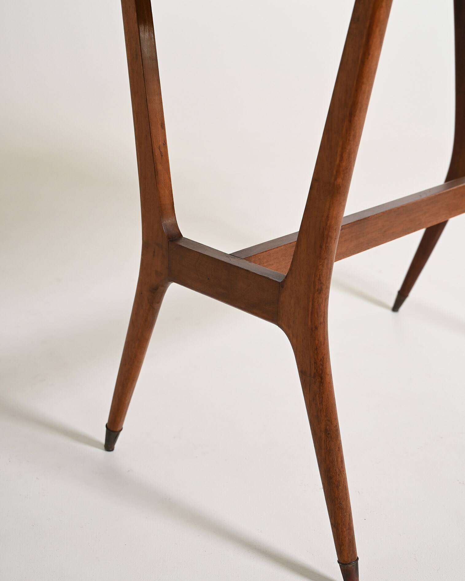 Scandinavian teak vanity table with integrated mirror, 1960s