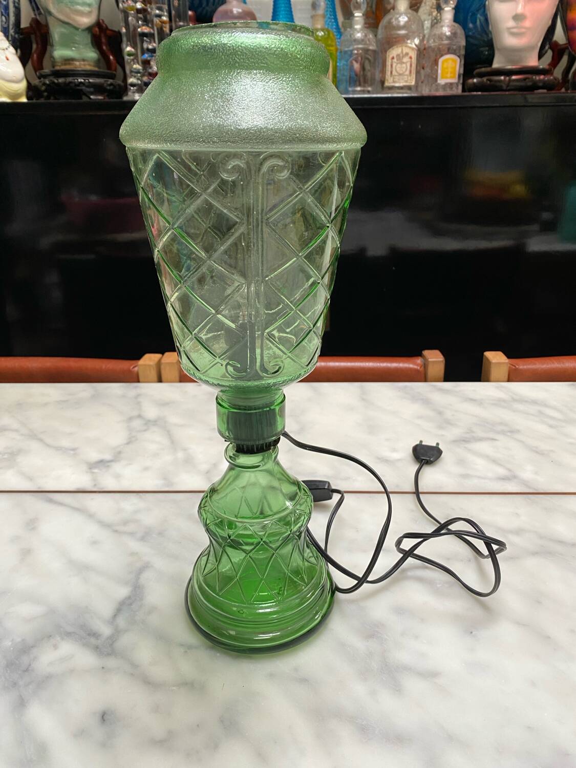 Lampe bouteille Italia chianti verre