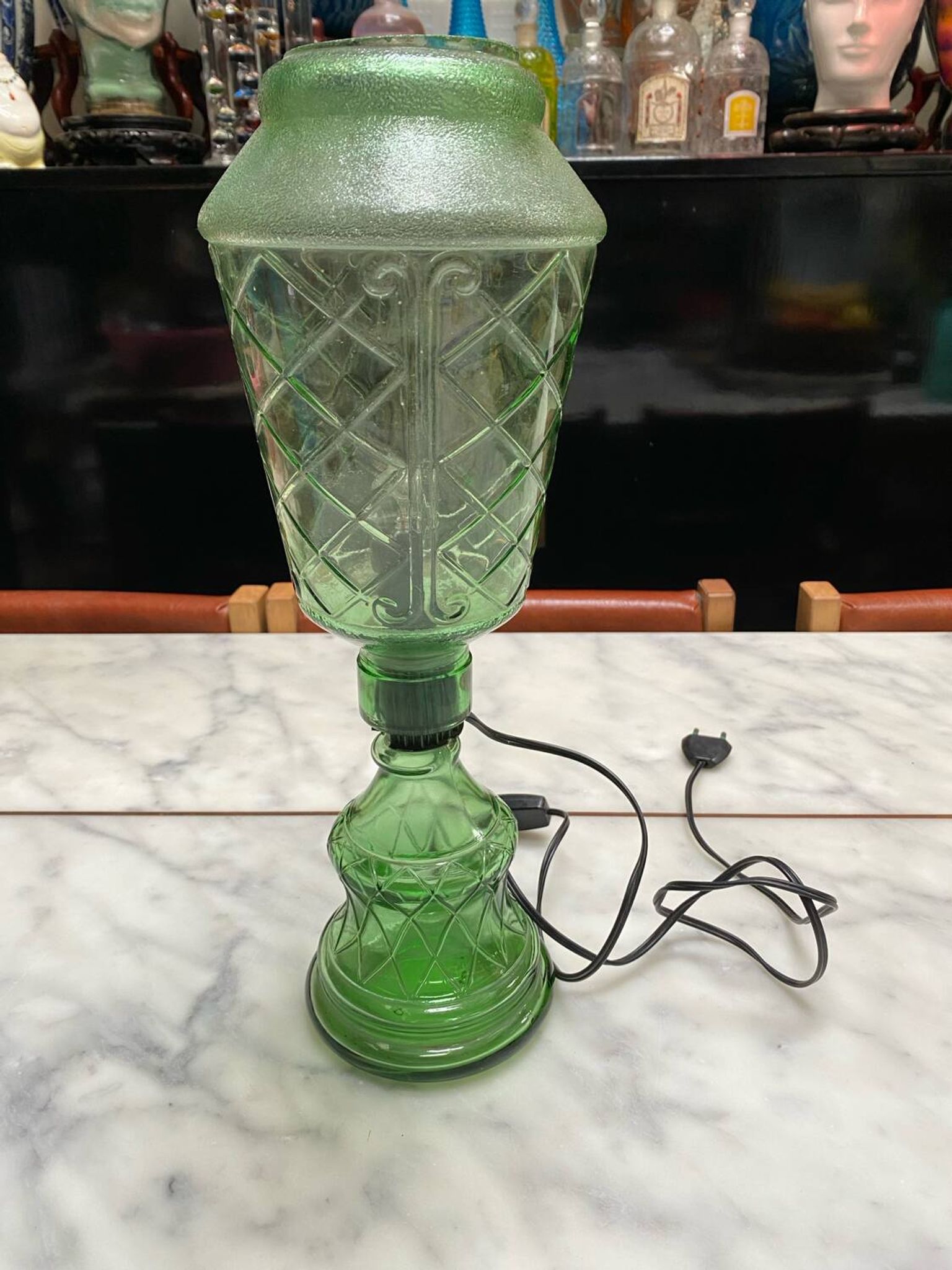 Lampe bouteille Italia chianti verre
