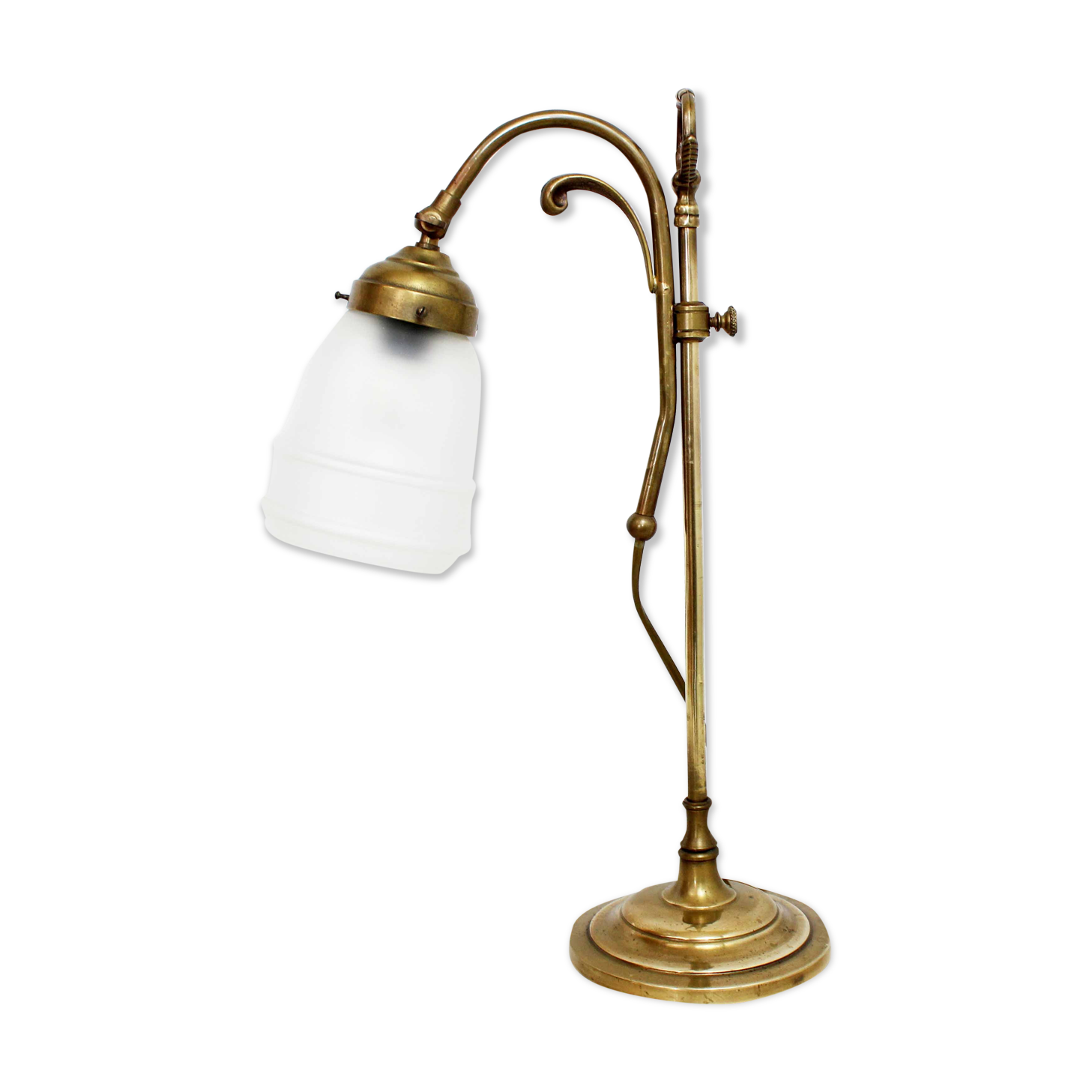 Former swan collar desk lamp