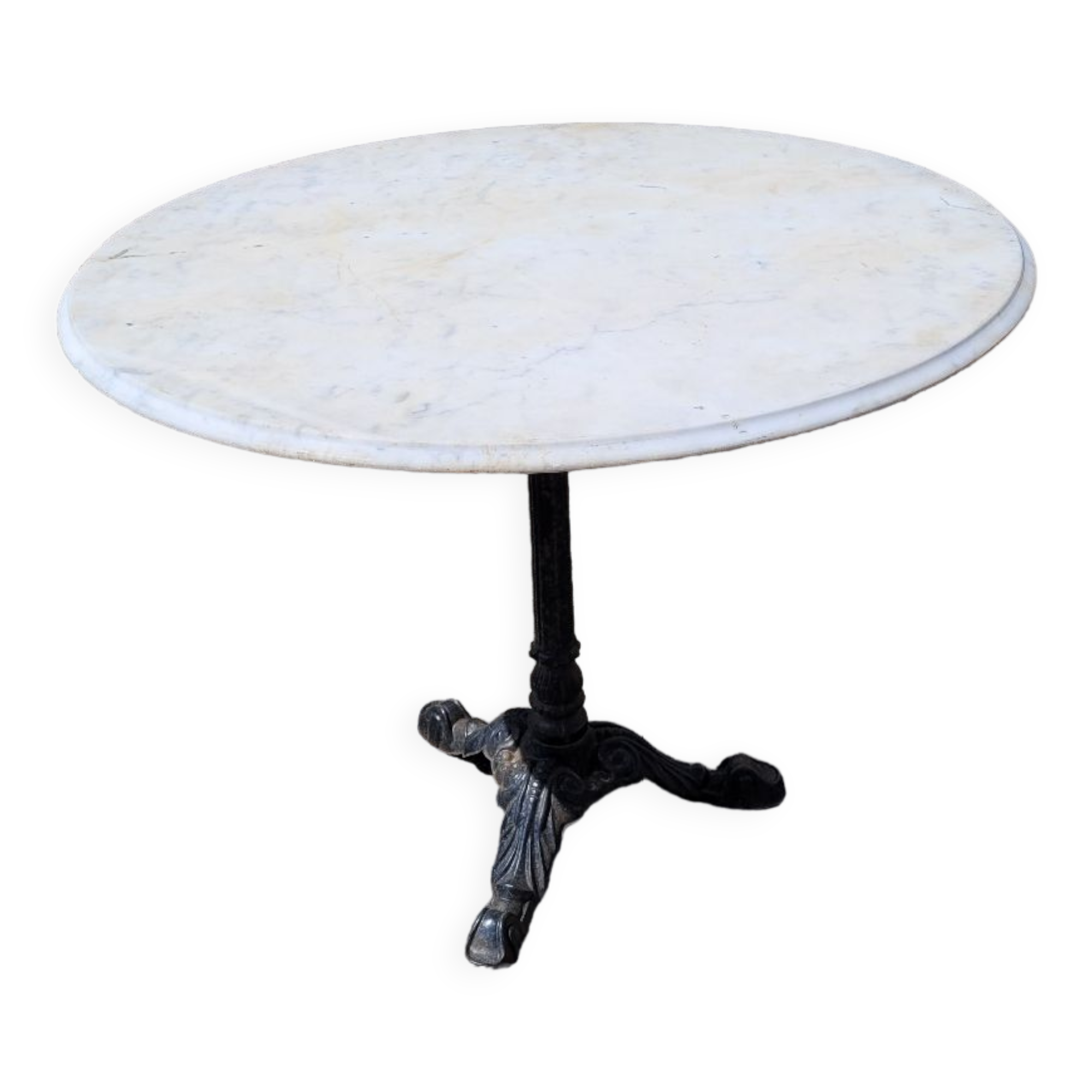 Bistro table with marble top