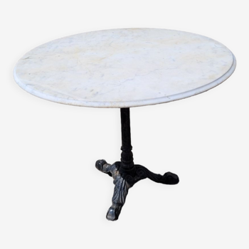 Bistro table with marble top