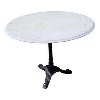 Bistro table with marble top