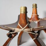 Brutalist Ottoman Camel Saddle Stool