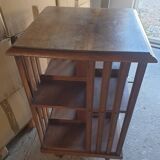 Swivel library lectern walnut b pichon in lyon XlXe